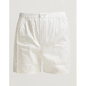 Zimmerli of Switzerland Mercerized Cotton Boxer Shorts White Stripes