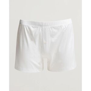 Zimmerli of Switzerland Sea Island Cotton Boxer Shorts White