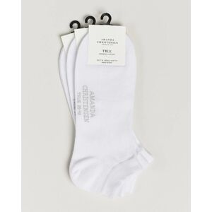 Amanda Christensen 3-Pack True Cotton Sneaker Socks White