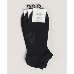Amanda Christensen 3-Pack True Cotton Sneaker Socks Black