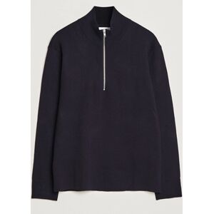 NN07 Harald Cotton/Modal Half Zip Navy Blue