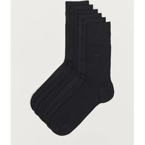 CDLP 6-Pack Cotton Socks Black