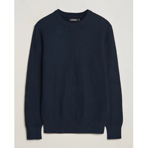 J.Lindeberg Arthur Structure Organic Cotton Crew Neck Navy