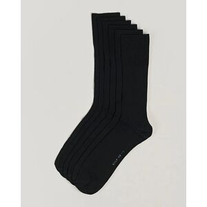 CDLP 6-Pack Cotton Rib Socks Black