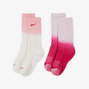 Nike Chaussettes X2 Tye Dye Crew blanc/rose 39/42 homme