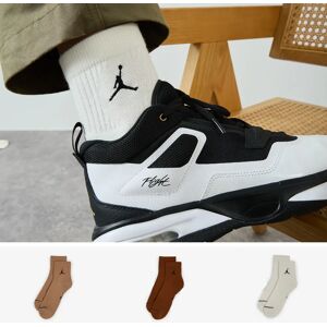 Jordan Chaussettes X3 Quarter Jumpman beige/marron 39/42 homme