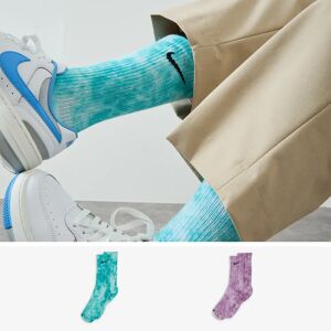 Nike Chaussettes X2 Crew Washed bleu/violet 39/42 homme