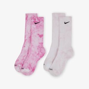 Nike Chaussettes X2 Crew Washed rose 35/38 homme