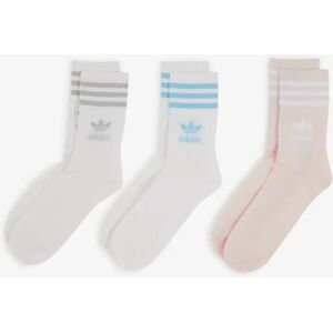 Adidas Originals Chaussettes X3 Mid Cut Crew blanc/rose 43/46 unisex