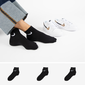 Nike Chaussettes X3 Quarter noir 43/46 unisex