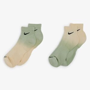 Nike Chaussettes Ankle X2 Tie Dye Everyday vert 43/46 homme