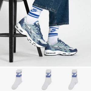Nike Chaussettes X3 Crew Stripe blanc/bleu 43/46 unisex