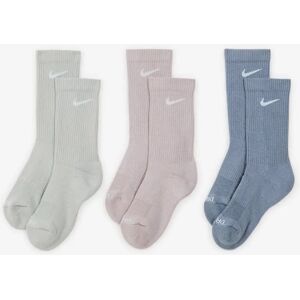 Nike Chaussettes X3 Crew Solid Color Assorti gris/rose 43/46 unisex