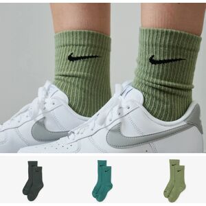 Nike Chaussettes X3 Crew Solid Color gris 43/46 unisex