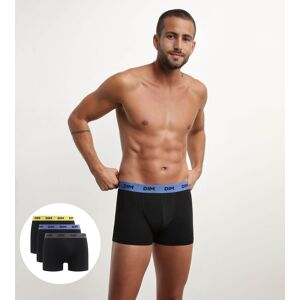 DIM Lot de 3 boxers homme noir ceinture colorée Mimosa Lila Mix & Colors ATJ_NR CT M/NR 3 - Publicité