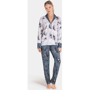 IMPETUS Pyjama de femme avec boutons en Modal BLEU S femme