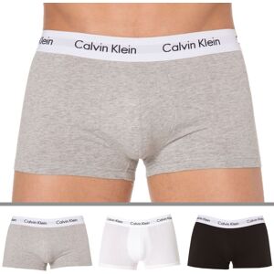 Calvin Klein Lot de 3 Boxers Cotton Stretch Noir - Blanc - Gris Noir S - Publicité