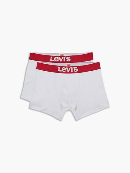 Levi's Basic Boxer Brief 2 Pack - Homme - Blanc / White