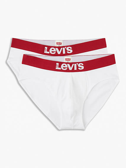 Levi's Basic Brief 2 Pack - Homme - Blanc / White