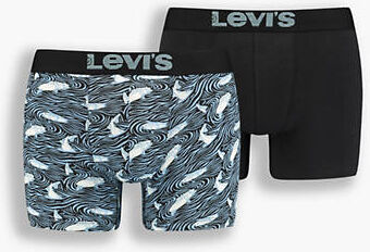 Levi's Basic Boxer Brief 2 Pack - Homme - Bleu / Blue Combo