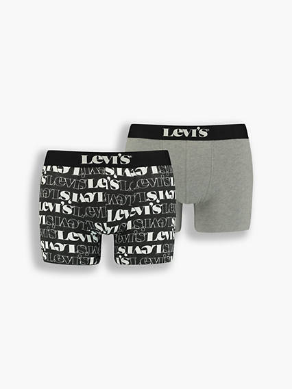 Levi's Basic Boxer Brief 2 Pack - Homme - Noir / Black Combo