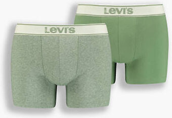 Levi's Basic Boxer Brief 2 Pack - Homme - Vert / Green