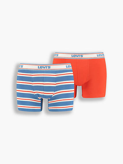 Levi's Basic Boxer Brief - Homme - Multicolore / Red/Blue