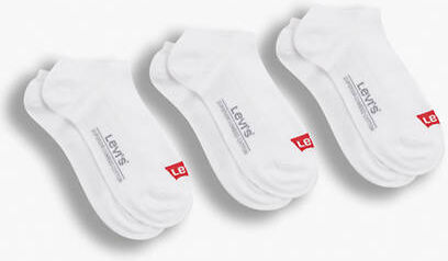 Levi's Low Cut Batwing Socks 3 Pack - Unisex - Blanc / White