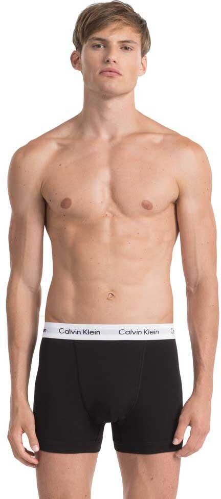 Calvin Klein Underwear Cotton Stretch Boxer 3 Units Blanc,Noir,Gris M Homme Blanc,Noir,Gris M male