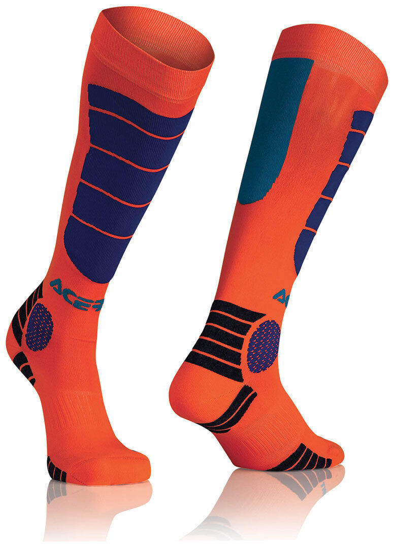 Acerbis Motocross Impact Chaussettes Bleu Orange taille : S M