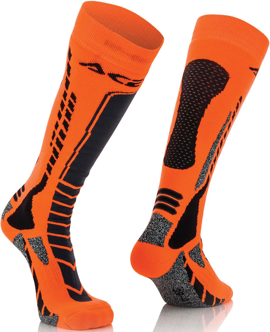 Acerbis MX Pro Chaussettes Noir Orange taille : S M