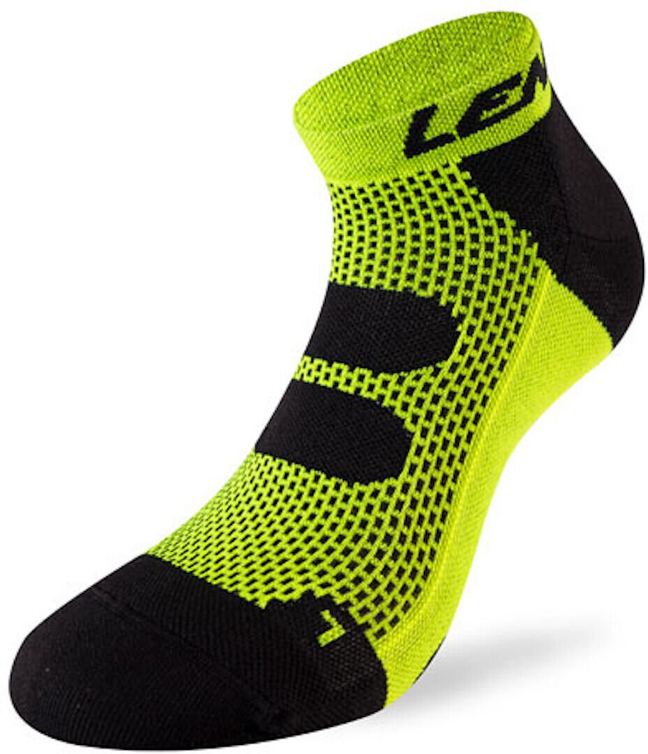 Lenz 5.0 Short Chaussettes de compression Noir Jaune taille : 39 40 41