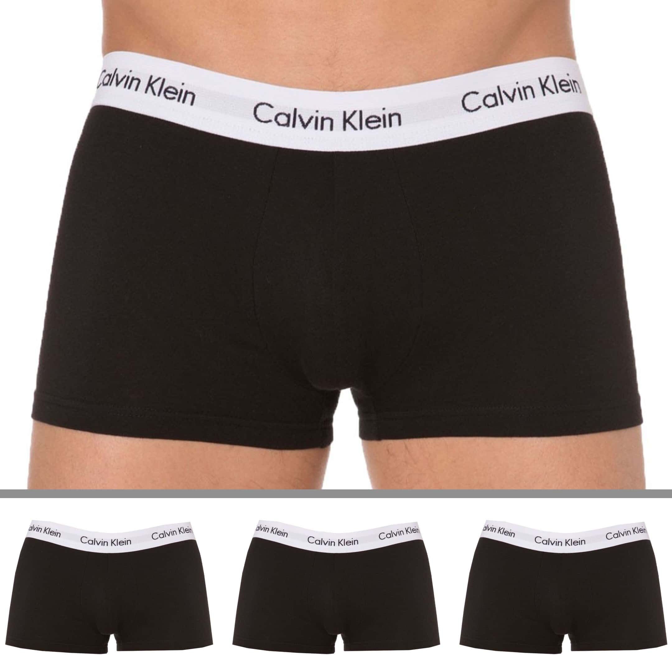 Calvin Klein Lot de 3 Boxers Cotton Stretch Noirs Noir M