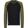 Mons Royale Temple Tech Ls Dark Olive Black Xl  - Dark Olive Black - Male