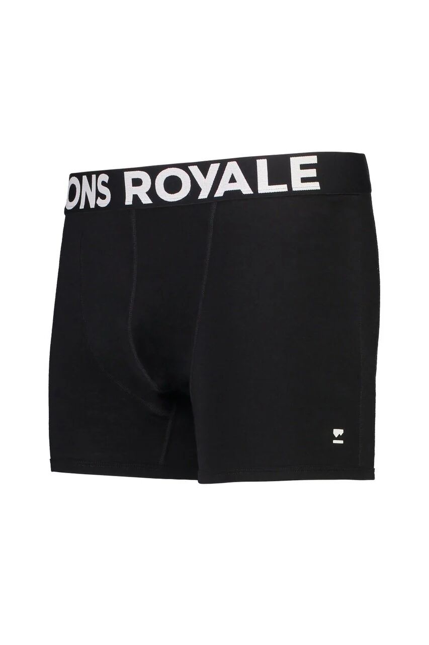 Mons Royale Men's Hold 'em Shorty Boxer - Merino wool, Black F21 / XL