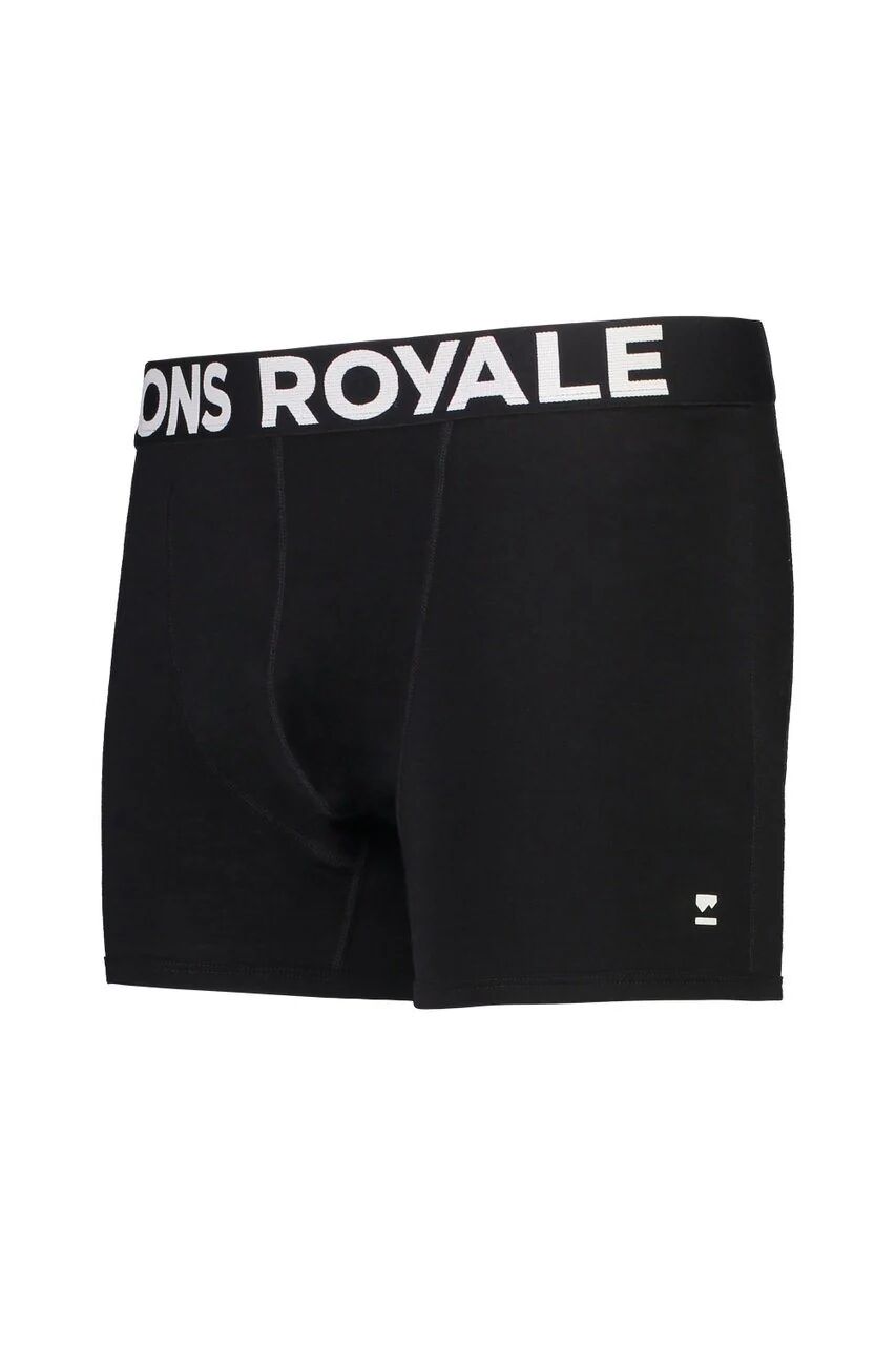 Mons Royale Men's Hold 'em Shorty Boxer - Merino wool, Black F21 / S