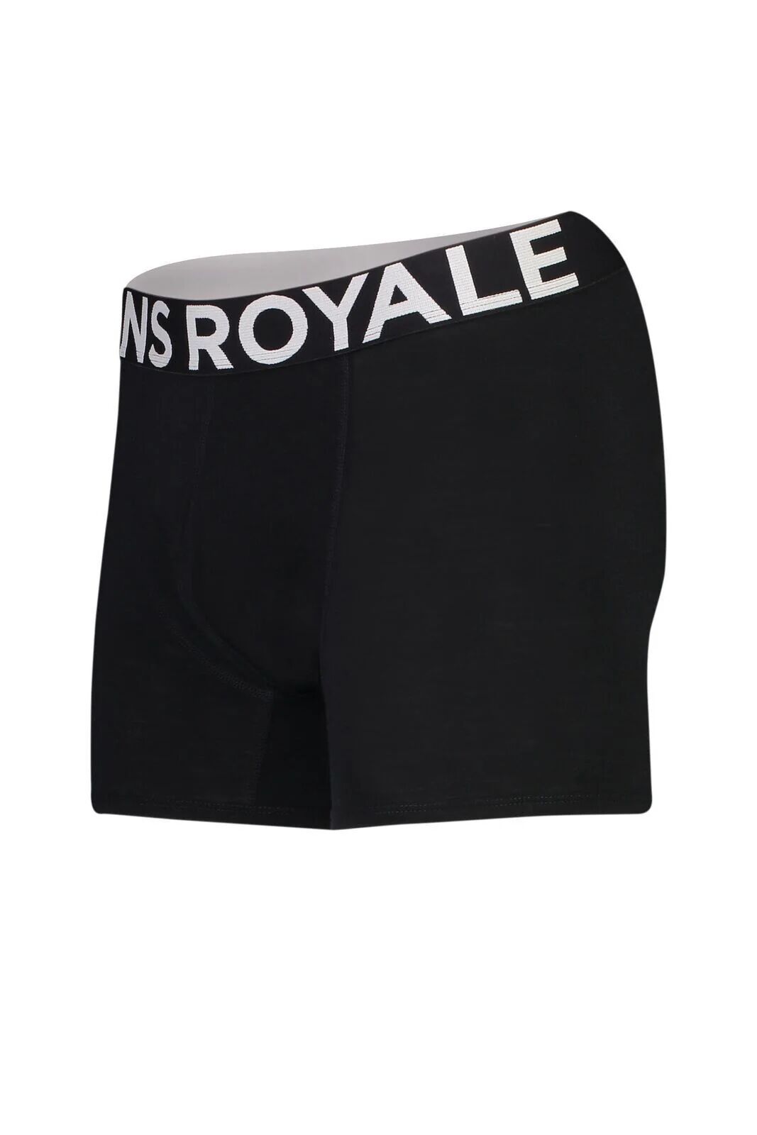 Mons Royale Men's Hold 'em Shorty Boxer - Merino wool, Black / XL