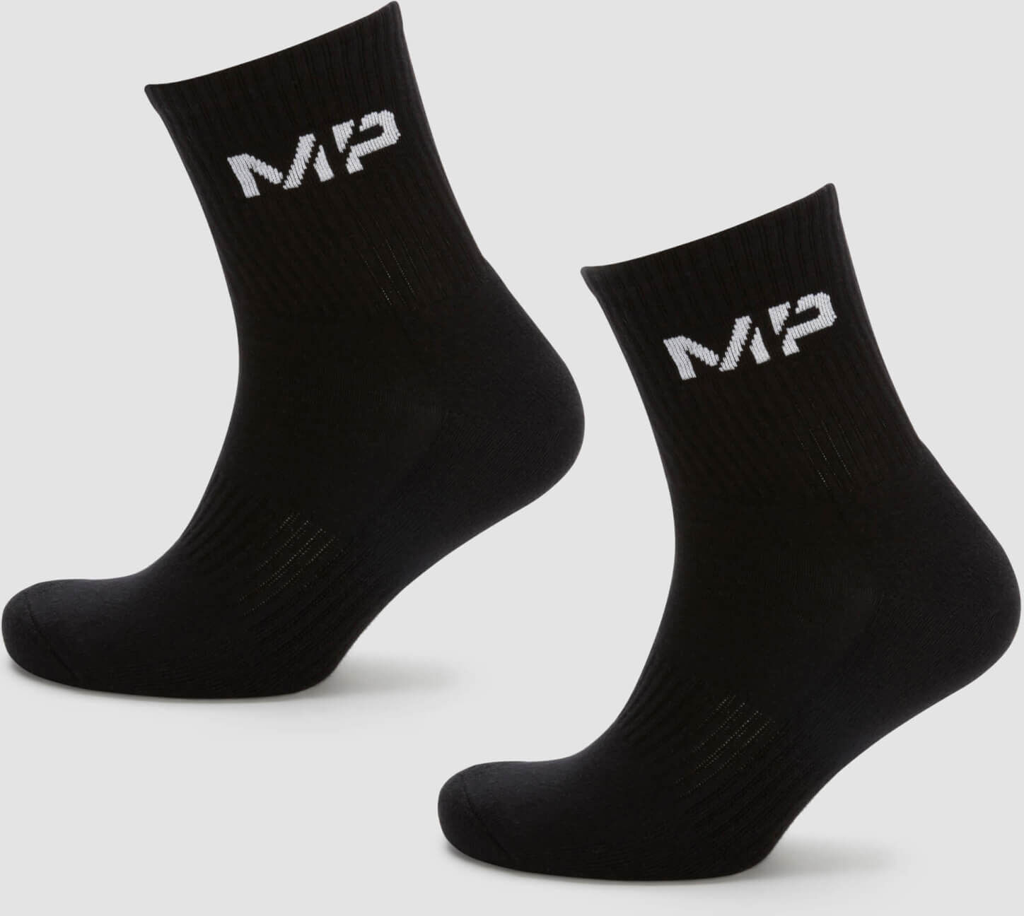 MP Men's Crew Socks - Black (2 Pack) - UK 9-12