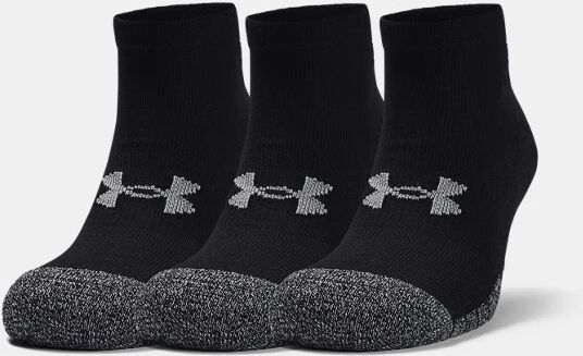 Under Armour Adult HeatGear Lo Cut Socks 3-Pack Black Size: (LG)