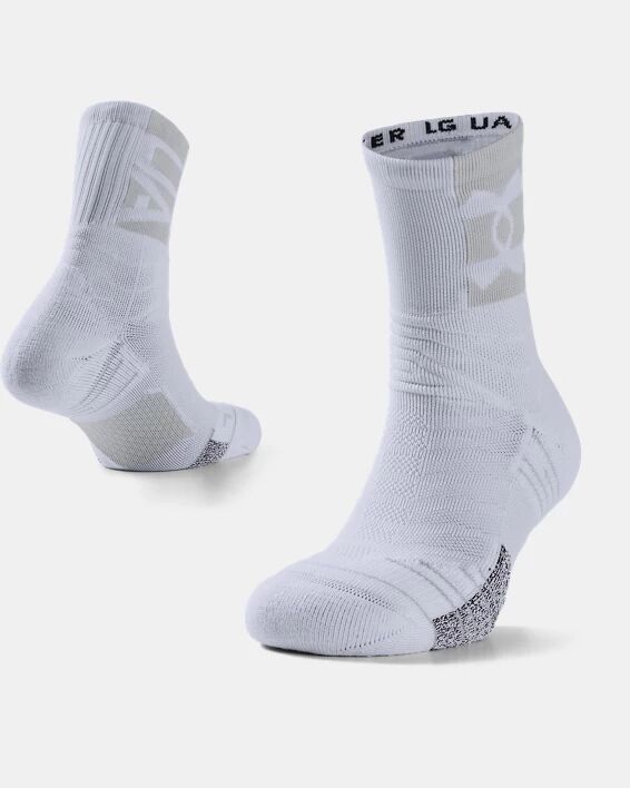 Under Armour Unisex UA Playmaker Crew Socks White Size: (XL)