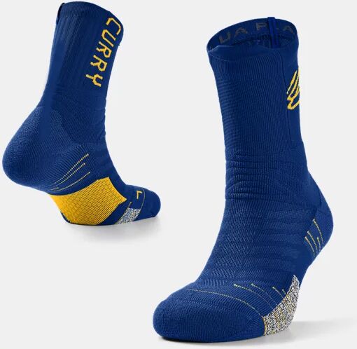 Under Armour Unisex Curry Playmaker Crew Socks Blue Size: (LG)