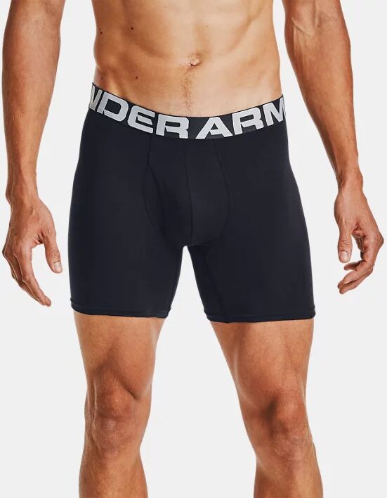 Under Armour Men's Charged Cotton 6" Boxerjock 3-Pack Black Size: (LG)