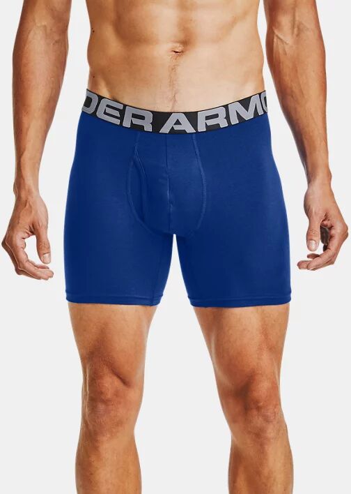 Under Armour Men's Charged Cotton 6" Boxerjock 3-Pack Blue Size: (MD)