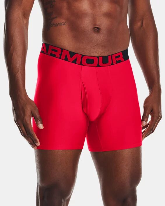 Under Armour Men's UA Tech™ 6" Boxerjock 2-Pack Red Size: (SM)