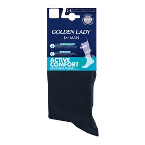Golden Lady Active+Comfort Uomo Calza Lunga 15-17mmHg Blu 45-47
