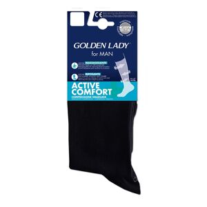Golden Lady Active+Comfort Uomo Calza Lunga 15-17mmHg Nero 42-44