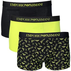 Giorgio Armani 3pack Boxer Uomo Art. 111625 3f722 NERO/NERO ST/LIME