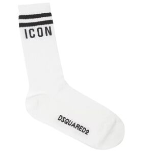 Dsquared2 Calzino Uomo Art. Dfv142370 P-E 23 Colore E Misura WHITE/BLACK