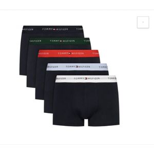 Tommy Hilfiger 5 Pk Boxer Uomo Art Um0um03061 ROYAL BERRY/BAL BEIGE/DEEP EMERALD