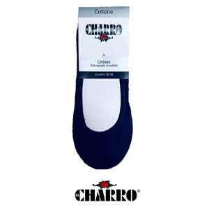 CHARRO Set Da 3 Paia Di Salvapiede Unisex In Cotone Art. Match 1bl Col. Blu Mis. A Scelta BLU 39-42